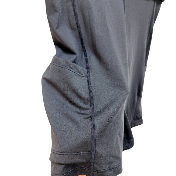 Black Crossback Athletic Tennis Dress With Adjustable Straps Flared Skirt Size S - Picture 9 of 12